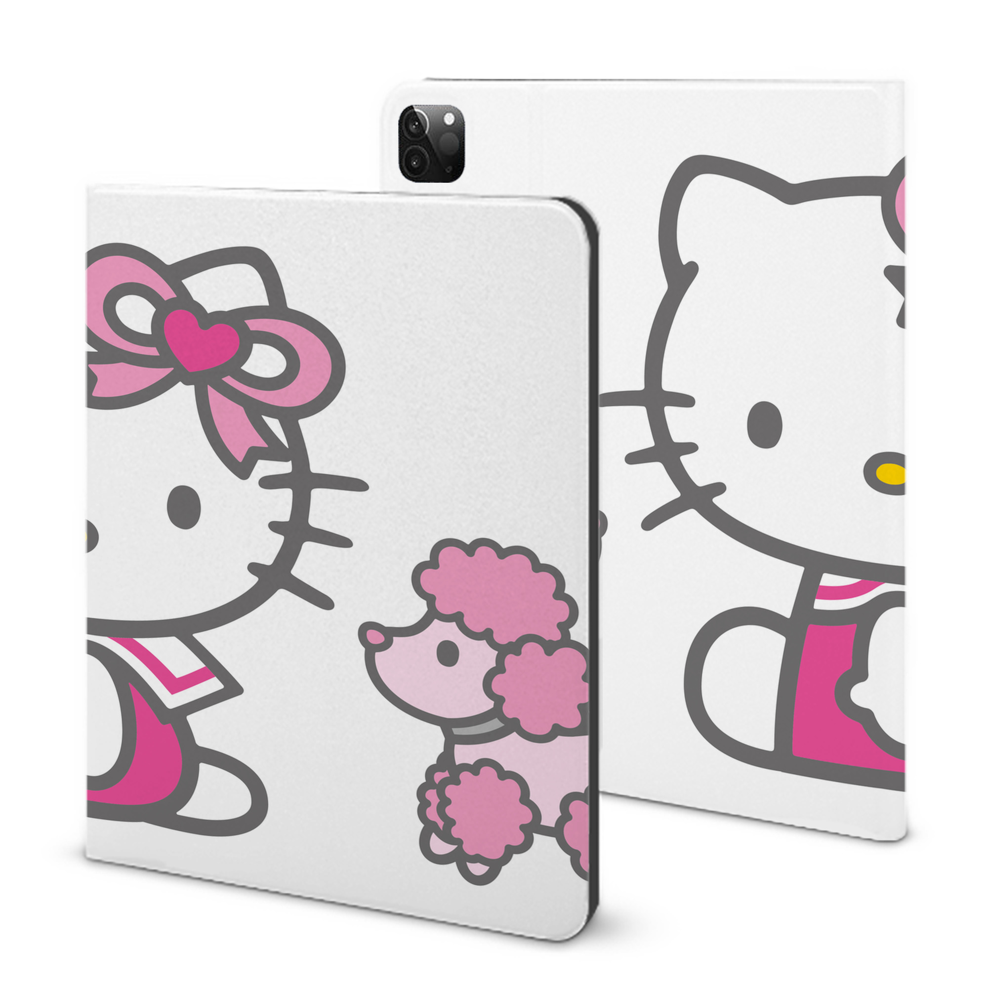（画像用） Hello Kitty ハローキティ IPadケース ペンホルダー付き ブックスタイルデザイン